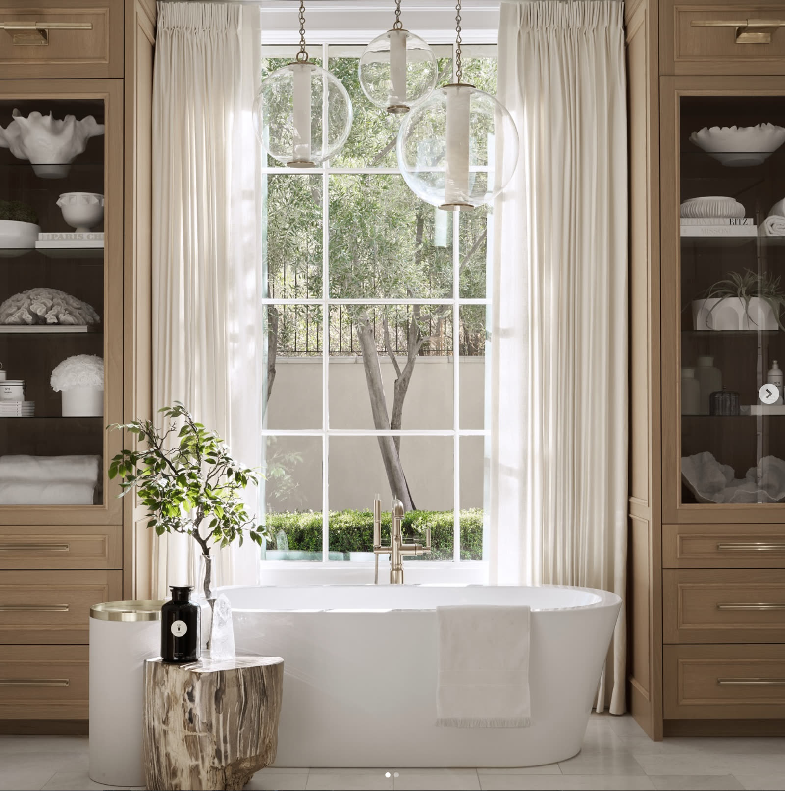 Renovated bathroom, bright and styled