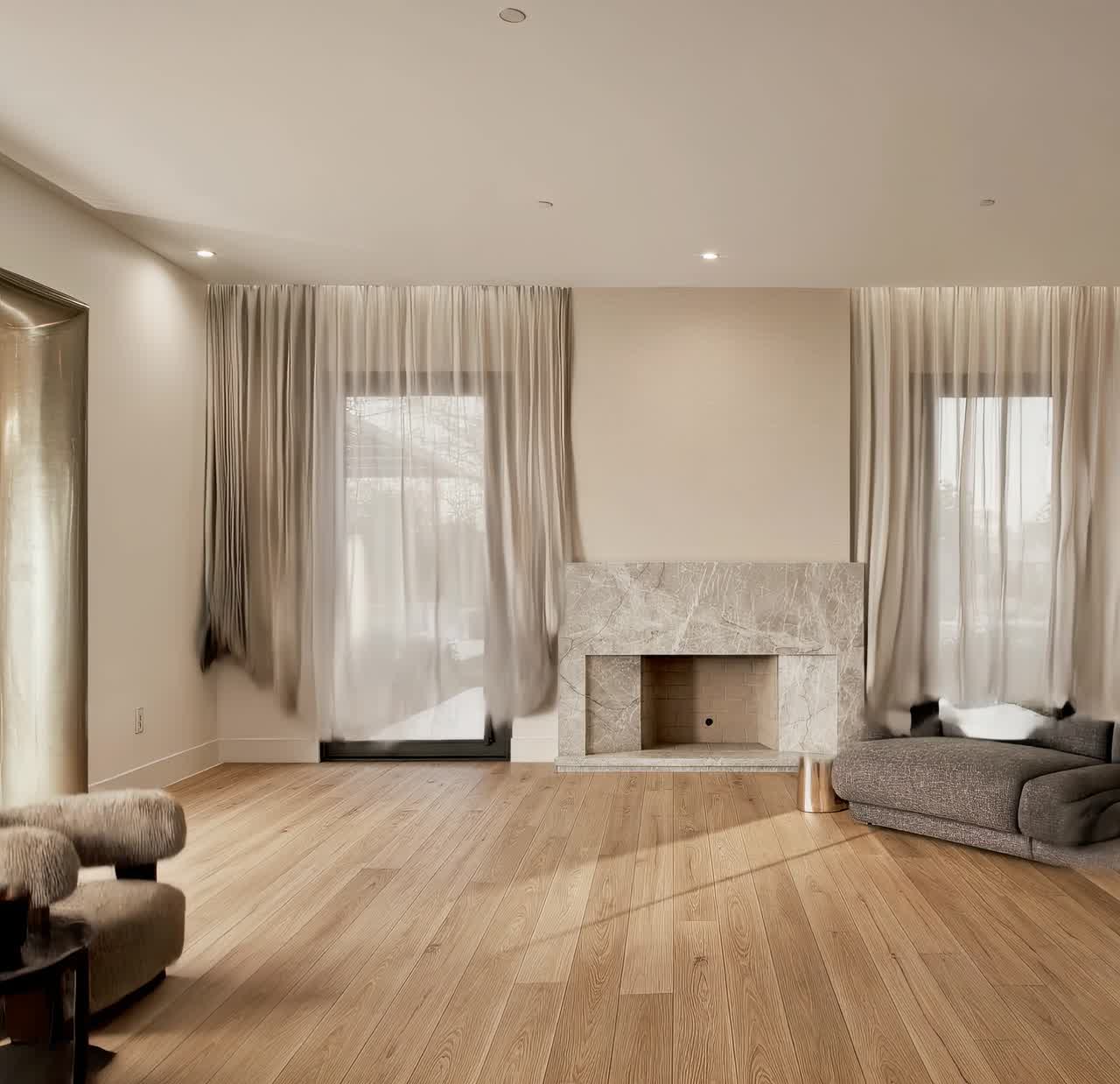 The same room, mid-install